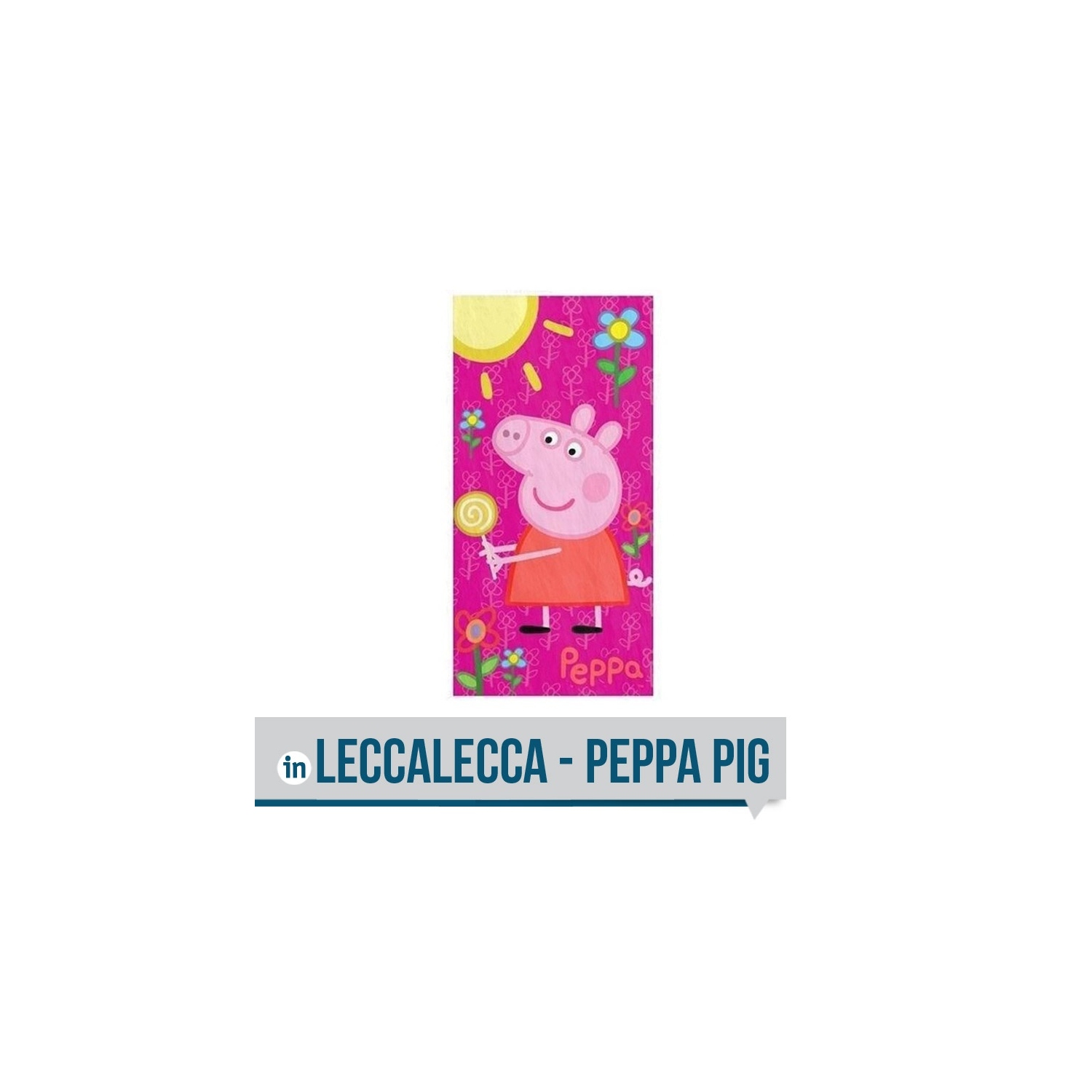 Herding Peppa Pig Telo Mare Multicolore Cotone/Velour 75 x 150 cm 