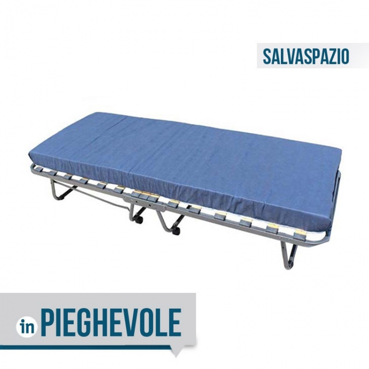 Brandina letto pieghevole salvaspazio + Rete a doghe in legno InMaterassi - 2