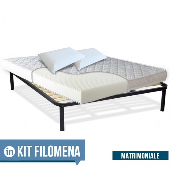 KIT FILOMENA - Materasso in Water Foam antiacaro H12 cm pieghevole per brandine con rete a doghe + cuscini InMaterassi - 6 KIT FILOMENA - Materasso in Water Foam antiacaro H12 cm pieghevole per brandine con rete a doghe + cuscini InMaterassi - 6