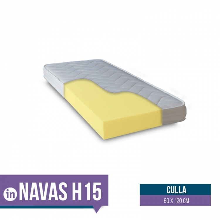 Materasso per culla in memory foam, senza collanti, ortopedico - mod. Navas InMaterassi - 2