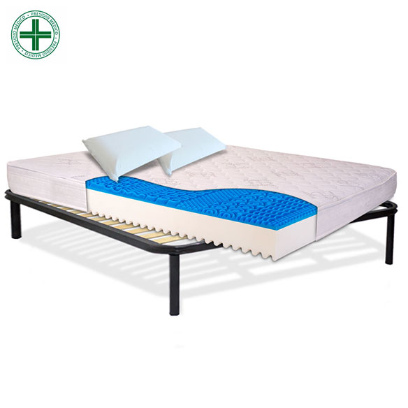 KIT Dolce Sonno Light - Materasso in Memory H18 cm bordato anallergico con rete a doghe + cuscini InMaterassi - 2