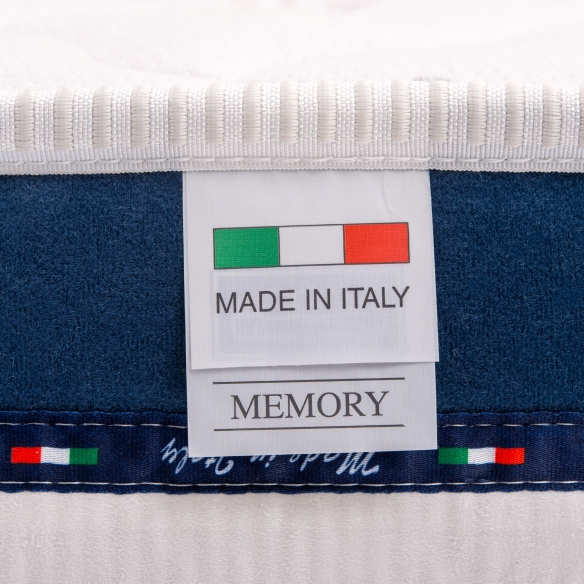 KIT Dolce Sonno - Materasso in Memory H25 cm bordato anallergico con rete a doghe + cuscini InMaterassi - 15