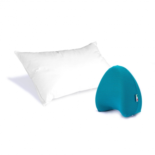 Kit Benessere - Un Guanciale del benessere anallergico, fodera in cotone 100% e un cuscino cuore  - 1