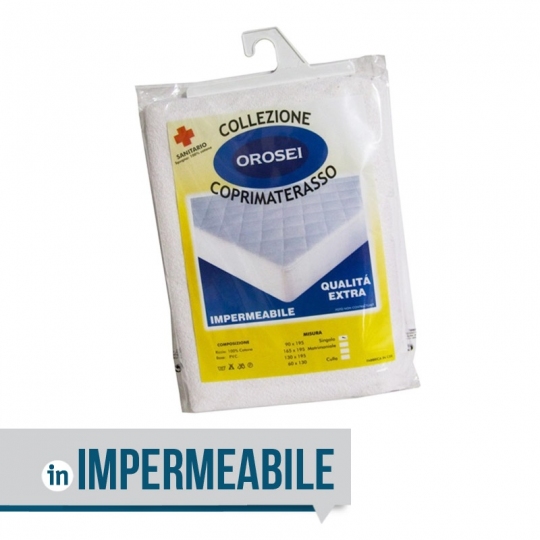 Coprimaterasso impermeabile sanitario 100% cotone InMaterassi - 1