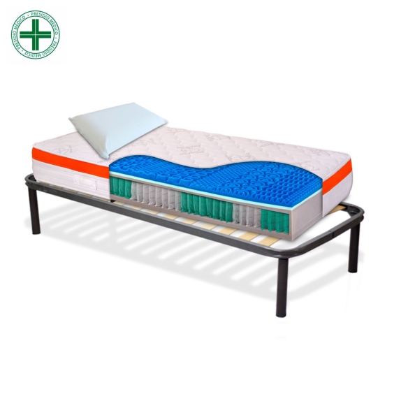 KIT INDIPENDENT - Materasso con molle indipendenti e memory + rete a doghe + cuscini in memory InMaterassi - 5 KIT INDIPENDENT - Materasso con molle indipendenti e memory + rete a doghe + cuscini in memory InMaterassi - 5