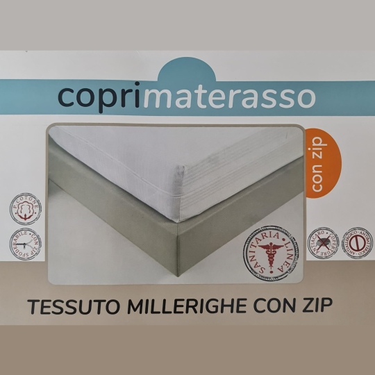 Coprimaterasso con cerniera a sacco fodera Materasso COTONE - Linea Sanitaria InMaterassi - 1