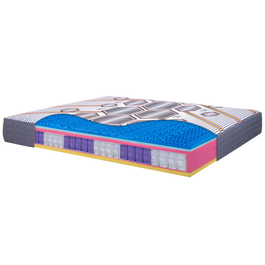 Bio Milano 800 - Materasso singolo a Molle insacchettate e Memory Gel InMaterassi - 1