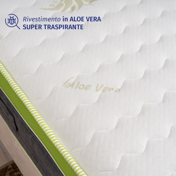 TOP30 - Materasso Matrimoniale in Memory Gel e Aloe Vera Alto 30 cm - Traspirante e Anti-Allergico InMaterassi - 4