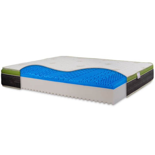 TOP25 - Materasso una piazza e mezza in Memory Gel e Aloe Vera Alto 25 cm - Traspirante e Anti-Allergico InMaterassi - 1