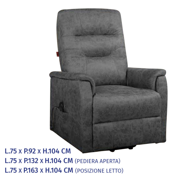 ELOISE - Poltrona Relax Elettrica Doppio Motore con Funzione Alzapersona InMaterassi - 3