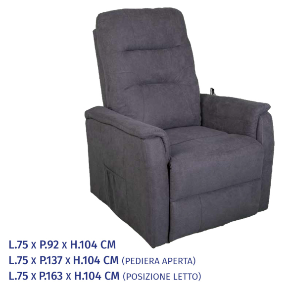 ILARIA - Poltrona Recliner Elettrica con Funzione Alzapersona InMaterassi - 2