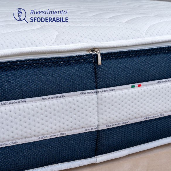 RITA - Materasso singolo a molle insacchettate, 7 Zone, sfoderabile InMaterassi - 6