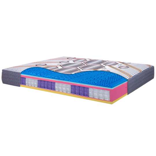 Bio Milano 800 - Materasso matrimoniale a Molle insacchettate e Memory Gel InMaterassi - 1