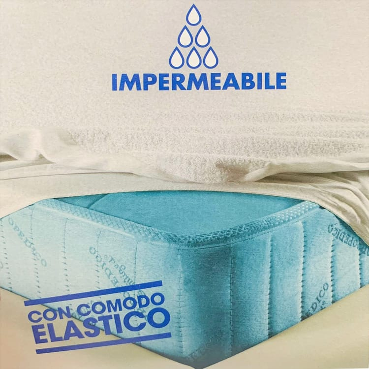 Coprimaterasso impermeabile sanitario 100% cotone - Linea Sanitaria InMaterassi - 1